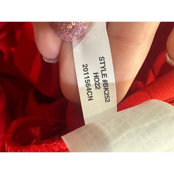 J. CREW Pants Women’s Size 4P Red High Rise Straight Leg Trouser Office Career - Picture 16 of 16